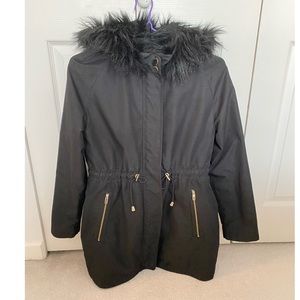 Ted baker - fur hooded jacket